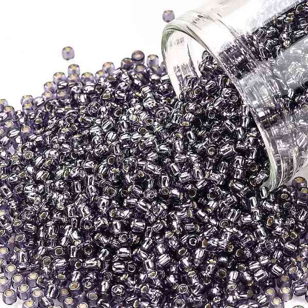 

PandaHall TOHO Round Seed Beads, Japanese Seed Beads, (39) Silver Lined Tanzanite, 11/0, 2.2mm, Hole: 0.8mm, about 50000pcs/pound Glass..., Purple