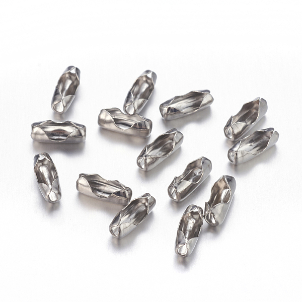 

PandaHall 304 Stainless Steel Ball Chain Connectors, Stainless Steel Color, 9x3.5x3mm, Fit for 2.4mm ball chain 304 Stainless Steel