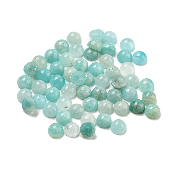 

PandaHall Natural Amazonite Cabochons, Half Round, 3x1.5mm Amazonite Half Round