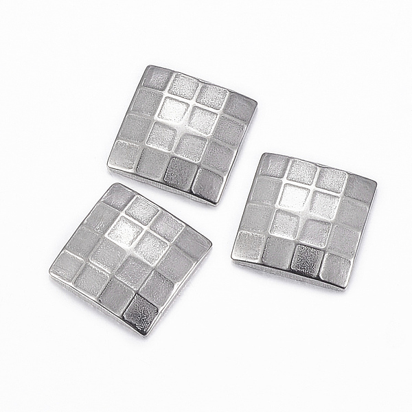 

PandaHall 304 Stainless Steel Cabochons, Faceted, Square, Stainless Steel Color, 10x10x2mm 304 Stainless Steel Square