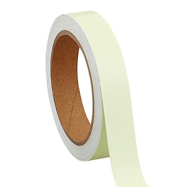 

PandaHall PET Adhesive Glow in the Dark Tape, Waterproof Luminous Warning Tape, for Stairs, Walls and Steps, Light Yellow, 20x0.2mm...