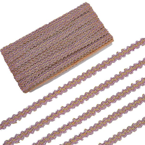 

PandaHall GORGECRAFT 12Yds 5/8 Inch Metallic Braid Lace Trim Scroll Gold Lace Ribbon Wavy Embroidery Edge Trimmer Ribbon Supplies for Sewing...