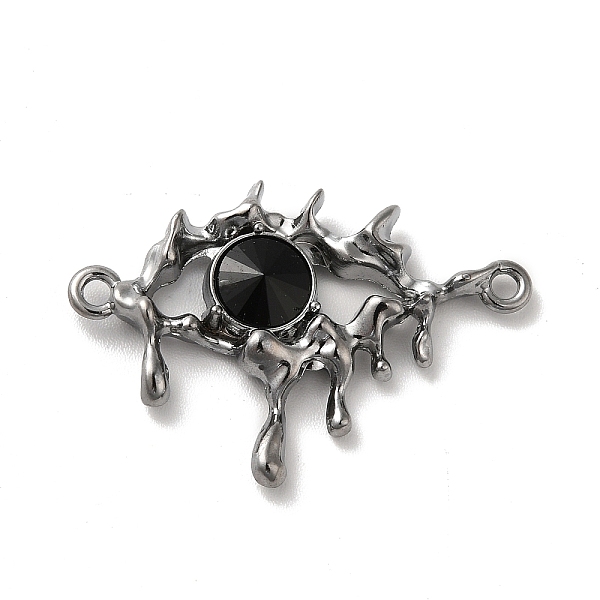 

PandaHall Alloy Connector Charms, Melting Eye Links with Glass, Lead Free & Cadmium Free, Gunmetal, Black, 21x30.5x4mm, Hole: 1.6mm...