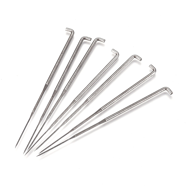 

PandaHall Iron Felting Needles, Platinum, 8.1cm Iron
