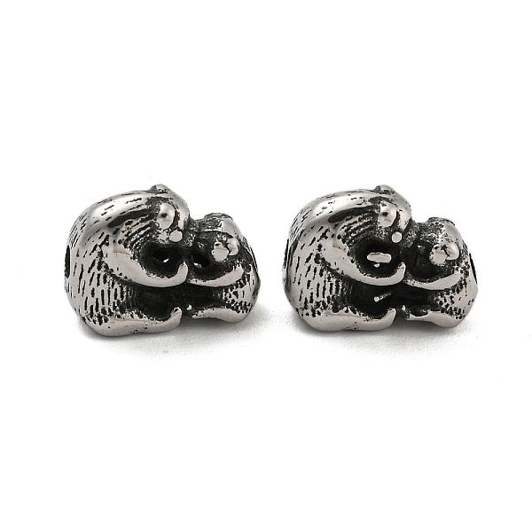 

PandaHall Animal 304 Stainless Steel Beads, Antique Silver, Bear, 12x9x5.5mm, Hole: 1.8mm 304 Stainless Steel Bear