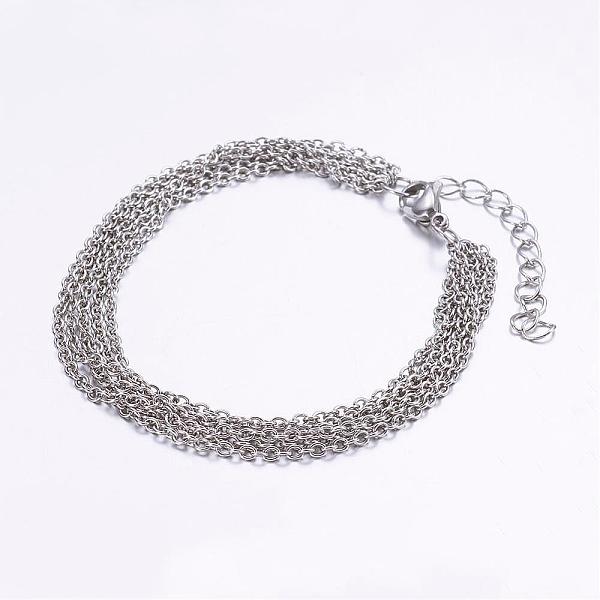 316 Surgical Stainless Steel Cable Chain Bracelets