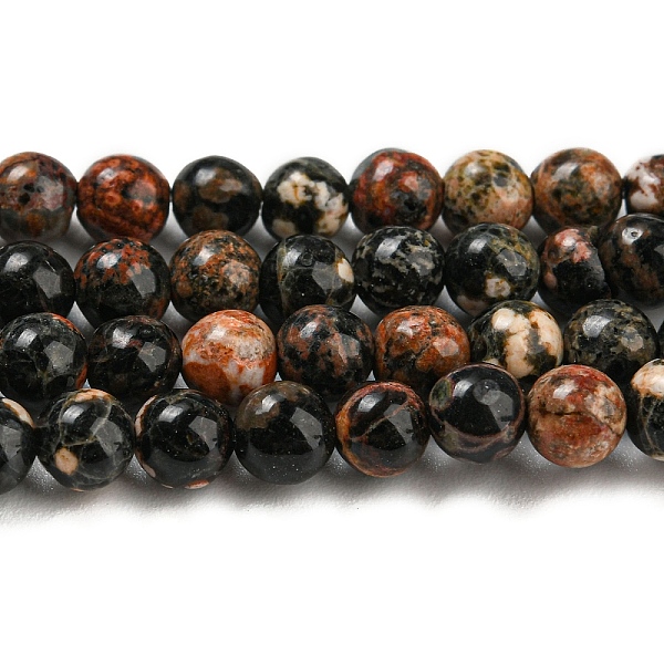 

PandaHall Natural Red Snowflake Obsidian Round Beads Strands, 4mm, Hole: 0.7mm, about 82~90pcs/strand, 15.55''~15.94''(39.5~40.5cm)...