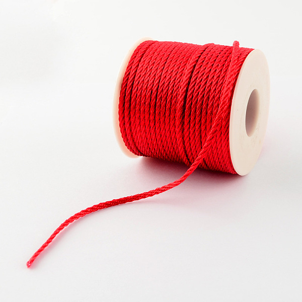 

PandaHall Nylon Thread, Red, 2mm, 40yards/roll Nylon Red