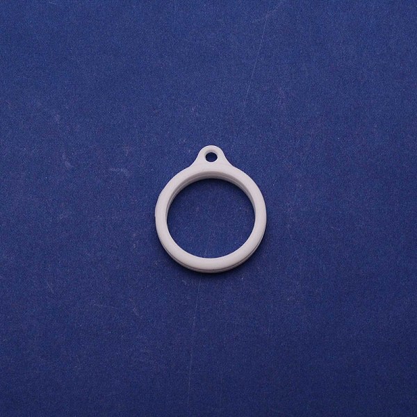 

PandaHall Silicone Pendant, for Electronic stylus & Lighter Making, Ring, White, 29x24.5x7mm, Hole: 3mm, 20.5mm inner diameter Silicone Ring...