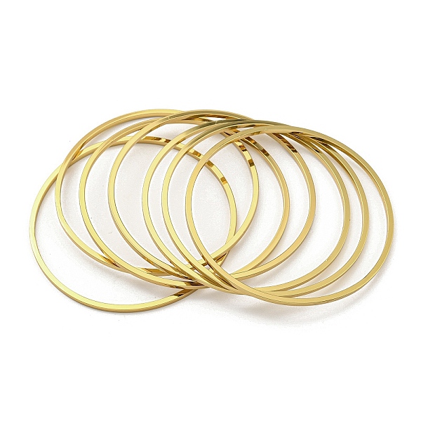 

PandaHall 7Pcs Vacuum Plating 202 Stainless Steel Bangle Sets, Stackable Ring Bangles for Women, Golden, Inner Diameter: 2-5/8 inch(6.8cm)...