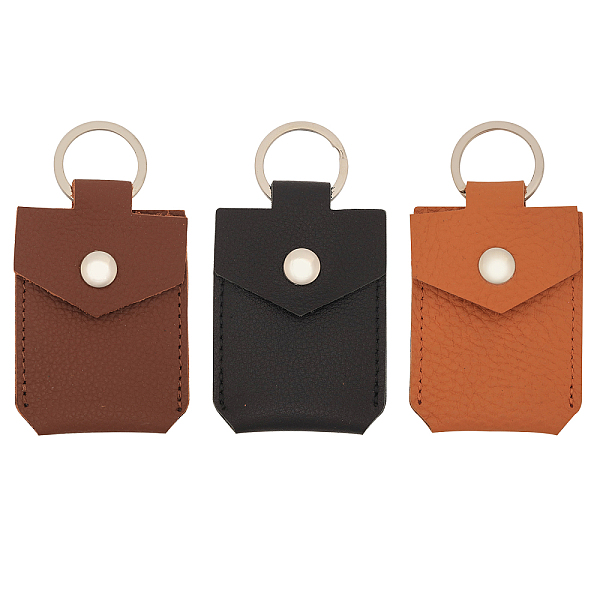 

PandaHall CHGCRAFT 3Pcs 3 Colors Access Card Holder Leather Keychain, for Women Men Pendant, Mixed Color, 8.25cm, 1pc/color Leather..., Multicolor