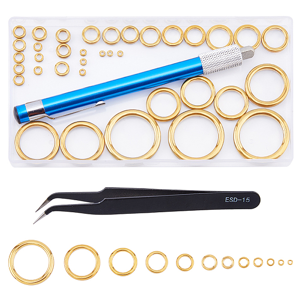 

PandaHall SUPERFINDINGS 48Pcs Ceramics Guide Ring, Fishing Rod Repair Findings, Round Ring, 1Pc 430 Stainless Steel & Diamond Knife..., Multicolor