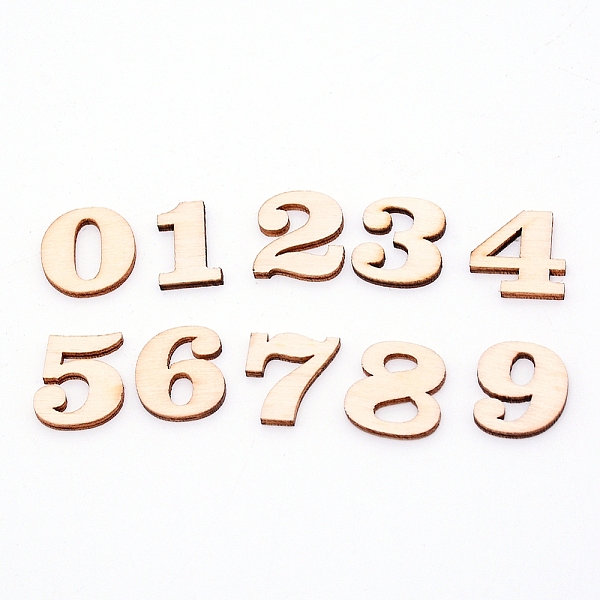 

PandaHall Chinese Cherry Wood Number 0~9, Children Training Aid, Burgundy, 10x3~8x0.18cm, 10pcs/set Wood