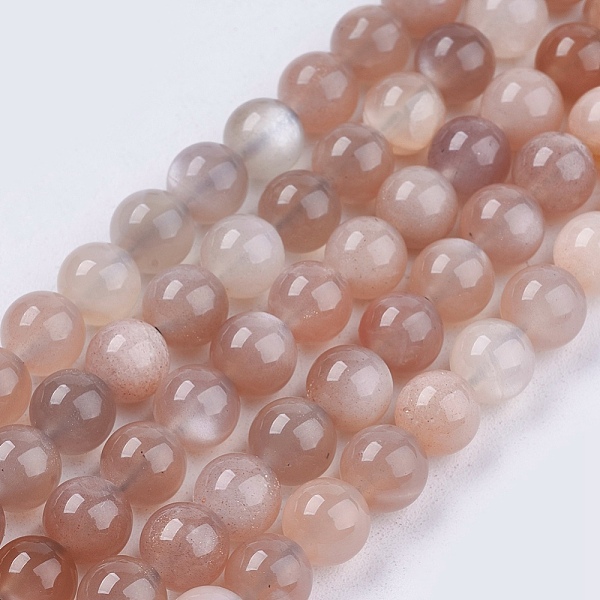 

PandaHall Natural Multi-Moonstone Beads Strands, Moonstone & Sunstone Beads, Round, 6mm, Hole: 1mm, about 65pcs/strand, 15.7 inch...