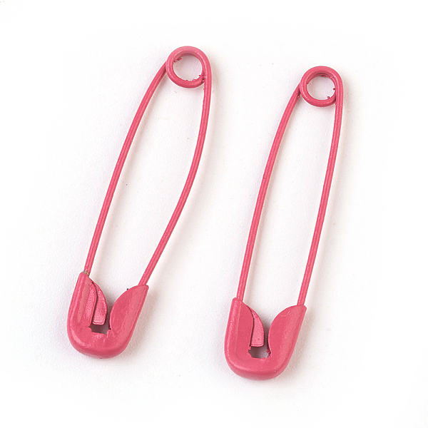 

PandaHall Iron Safety Pins, Cerise, 30x7x2mm, Pin: 0.7mm Iron Red