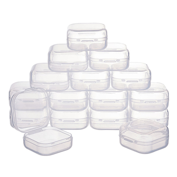 

PandaHall Plastic Bead Containers, Cube, Clear, 3.5x3.5x1.8cm Plastic Cube Clear