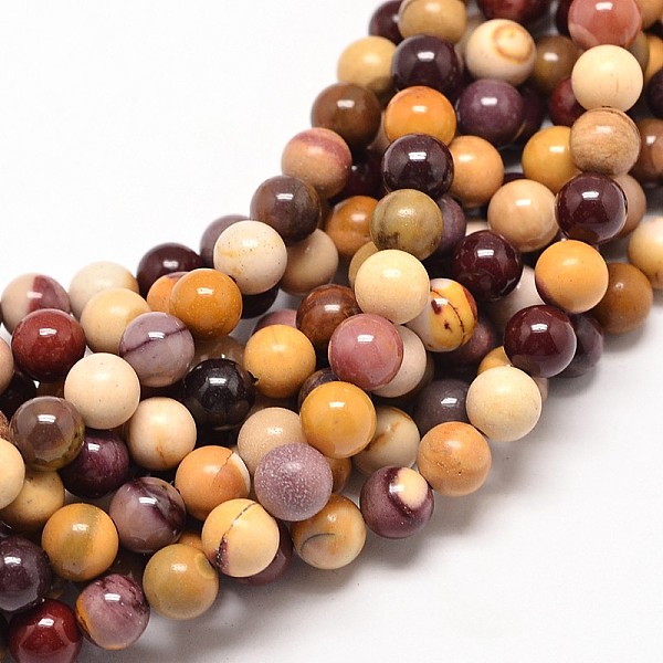 

PandaHall Natural Mookaite Round Bead Strands, 10mm, Hole: 1mm, about 37pcs/strand, 16 inch Mookaite Round