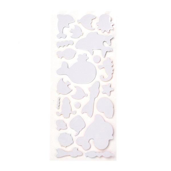 

PandaHall 3D Cartoon PVC Bubble Stickers, for Diary, Notebooks, Ocean Themed Pattern, 6~38x3~41mm Paper Others