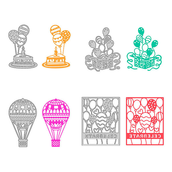 

PandaHall 4Pcs 4 Styles Carbon Steel Cutting Dies Stencils, for DIY Scrapbooking/Photo Album, Decorative Embossing DIY Paper Card, Birthday...