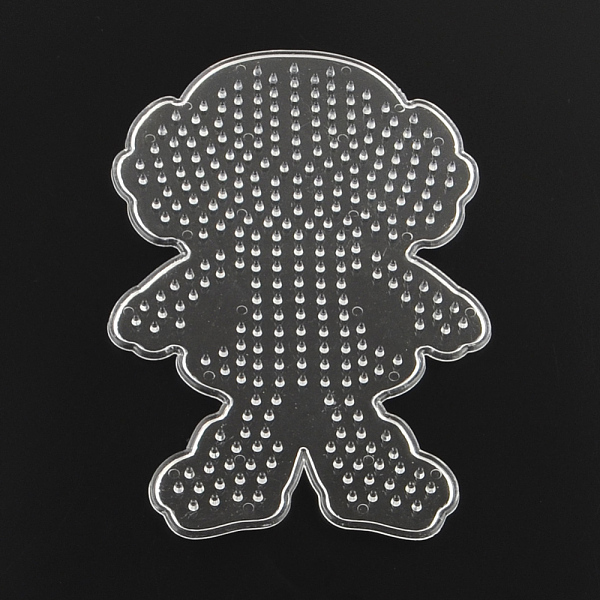 

PandaHall Girl ABC Plastic Pegboards used for 5x5mm DIY Fuse Beads, Clear, 148x96x5mm Plastic Human Clear