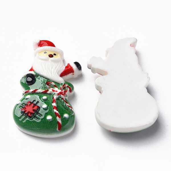 

PandaHall Opaque Resin Cabochons, Christmas Sock, Green, 35.5x20x6mm Resin Christmas Socking Green