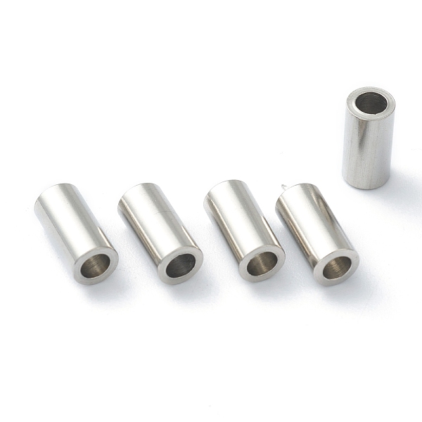 

PandaHall 304 Stainless Steel Spacer Beads, Tube, Stainless Steel Color, 10x5mm, Hole: 3mm 304 Stainless Steel Tube
