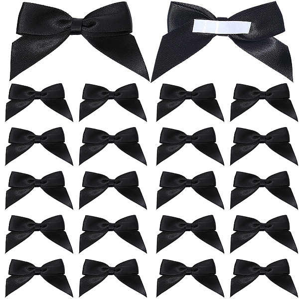 Décoration de nœud papillon en polyester autocollant