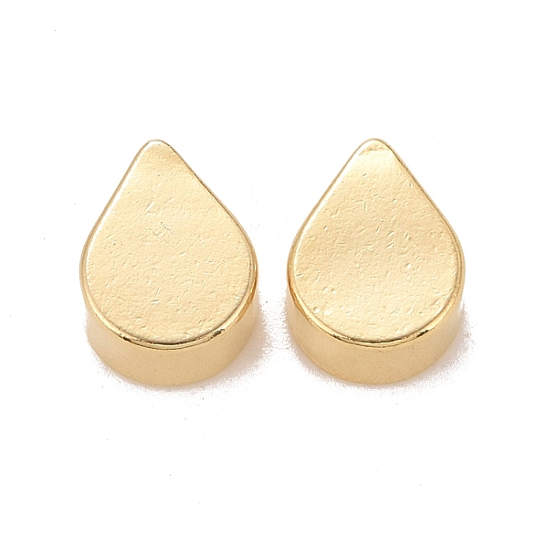 

PandaHall Rack Plating Eco-friendly Brass Charms, Lead Free & Cadmium Free, Long-Lasting Plated, Tearsrop, Real 24K Gold Plated, 8x6x3mm...