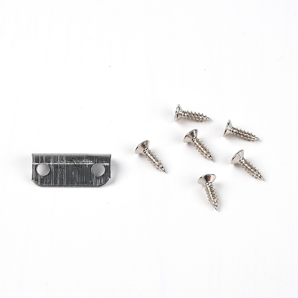 

PandaHall Drawer-lock Iron Accessories, with Screw and Baffle Plate, Platinum, 12x29x7.5mm Iron