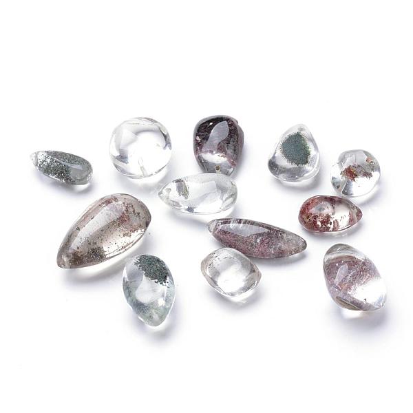

PandaHall Natural Green Lodolite Quartz/Garden Quartz Pendants, 20~33x12~21x9~15mm, Hole: 1mm Quartz Others