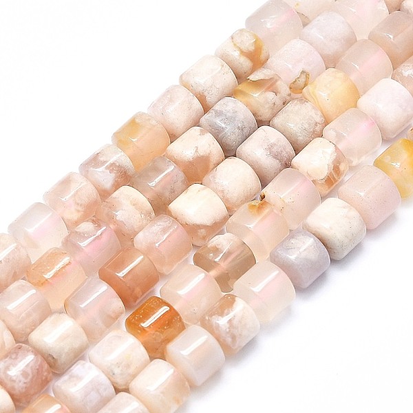 

PandaHall Natural Cherry Blossom Agate Beads Strands, Column, 8x8mm, Hole: 1mm, about 48pcs/strand, 15.35 inch(39cm) Cherry Blossom Agate...