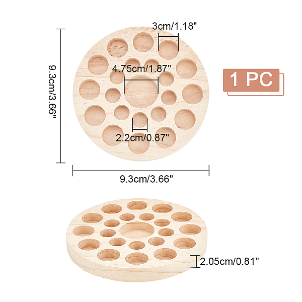 Aufbewahrungsbox Für ätherische Öle Aus Holz Mit 22 Fächern