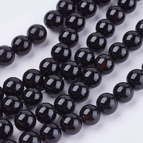 

PandaHall Natural Black Onyx Beads Strands, Grade AB, Round, Dyed & Heated, Black, 10mm, Hole: 1mm, about 38pcs/strand, 15 inch Black Onyx...