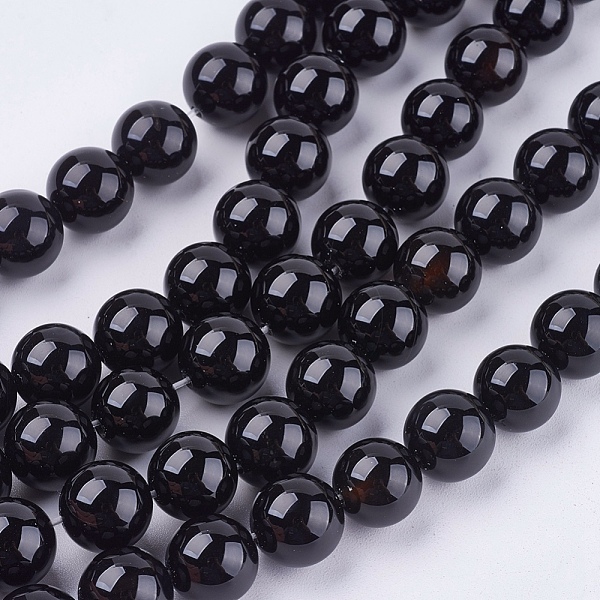 Natural Black Onyx Beads Strands