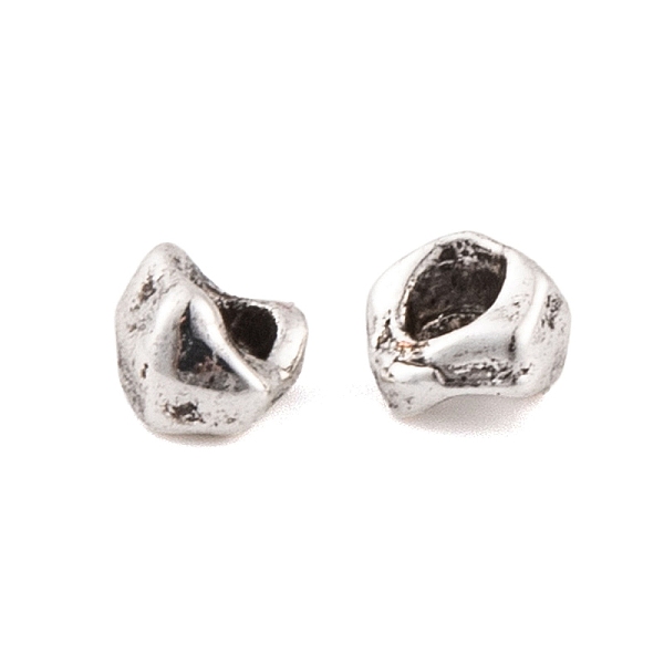 

PandaHall Antique Silver Alloy Tibetan Beads, Lead Free & Cadmium Free, Hole Beads, Irregular Circle, Antique Silver, 4x3.5x2.5mm, Hole: 2mm...