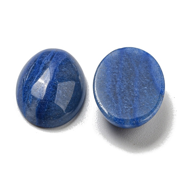 Cabochon Di Avventurina Blu Naturale Tinti E Riscaldati