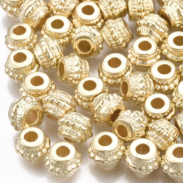 

PandaHall CCB Plastic Beads, Barrel, Light Gold, 8x6mm, Hole: 3mm Plastic Barrel