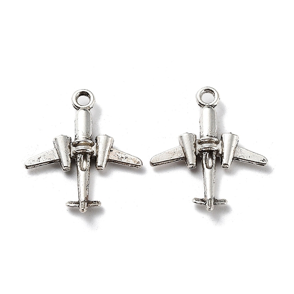 

PandaHall Tibetan Style Alloy Pendants, Cadmium Free & Lead Free, Airplane, Antique Silver, 26x21.5x3.5mm, Hole: 2mm, about 666pcs/1000g...