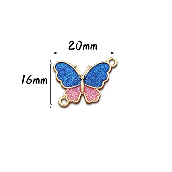 

PandaHall Zinc Alloy Enamel Pendants, Butterfly, Colorful, 16x20mm, Hole: 1.5mm Alloy+Enamel Butterfly