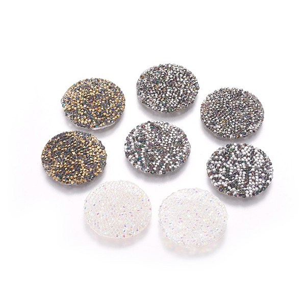 

PandaHall Glitter Hotfix Rhinestone, Iron on Patches, Dress Shoes Garment Decoration, Flat Round, Mixed Color, 23~24x1.5mm Glass Rhinestone..., Multicolor