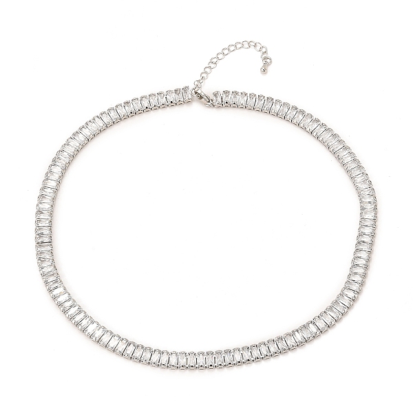 

PandaHall Brass Micro Pave Cubic Zirconia Link Chain Bracelets, Long-Lasting Plated, Real Platinum Plated, 13-3/4 inch(35cm) Cubic Zirconia..., Clear