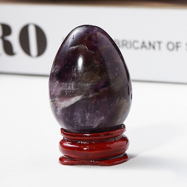 Ostern Rohe Natürliche Amethyst Ei Display Dekorationen