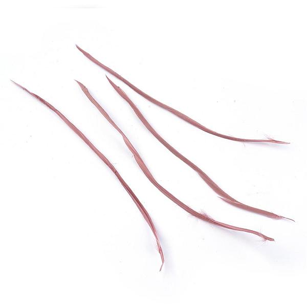 

PandaHall Goose feather Costume Accessories, Dyed, Rosy Brown, 80~250x3~5mm, about 200pcs/bundle Feather Feather Brown