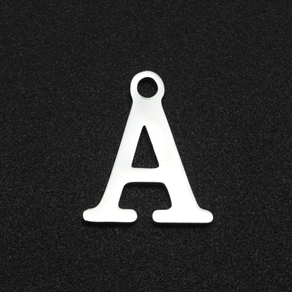 

PandaHall 201 Stainless Steel Charms, Laser Cut, Letter, Stainless Steel Color, Letter.A, 12x10x1mm, Hole: 1.5mm 201 Stainless Steel Letter...