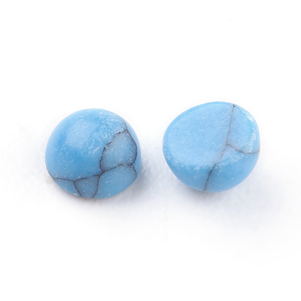 Synthetische Blaue Türkiscabochons