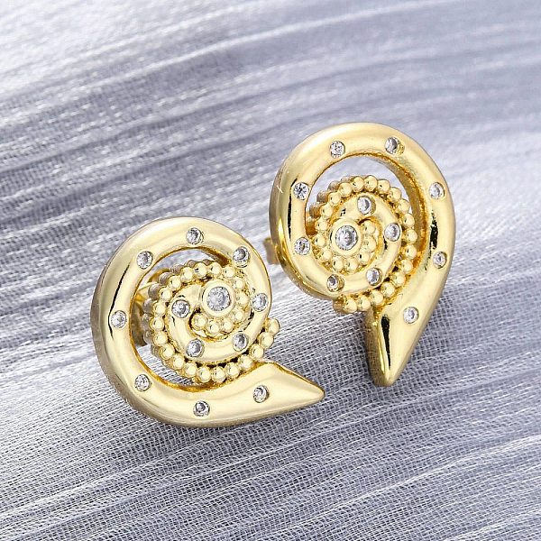 Brass Micro Pave Cl… - image