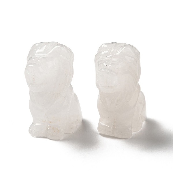 

PandaHall Natural Quartz Crystal Home Display Decoration, 3D Lion, 43.5x27x53mm Quartz Crystal Lion