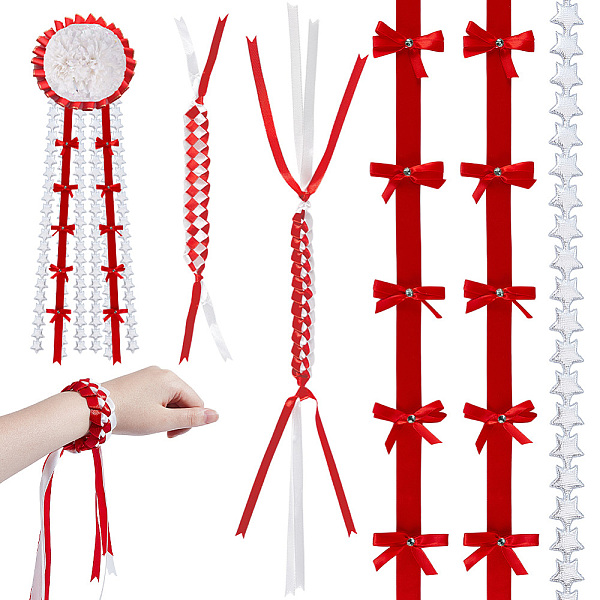 ポリエステルリボンと編み込みブレスレットのDIYキット