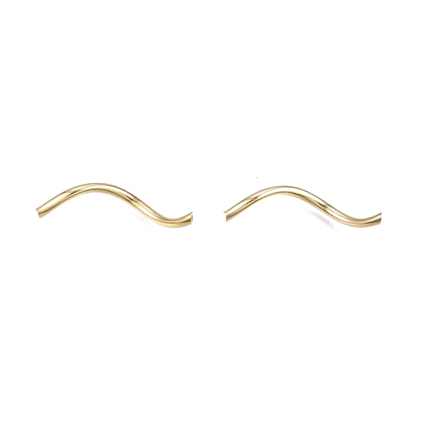 

PandaHall Brass Tube Beads, Nickel Free, Twist, Real 18K Gold Plated, 30x2mm, Hole: 1mm Brass Tube