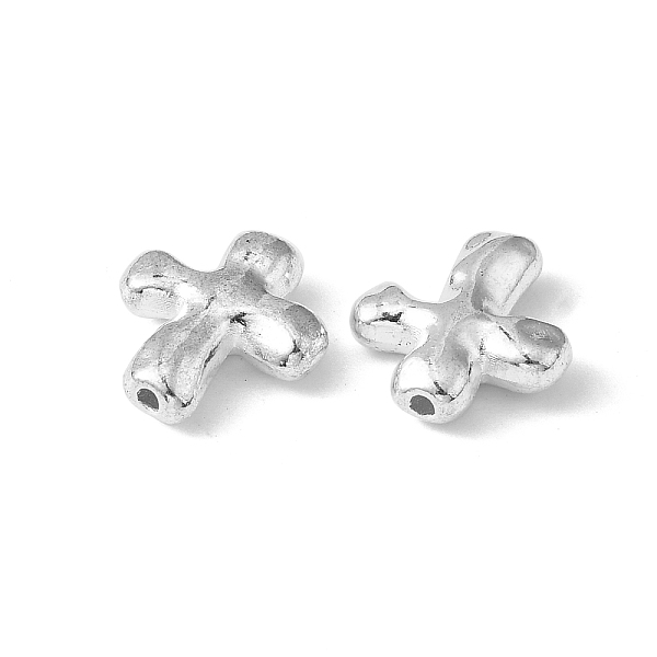 

PandaHall Alloy Beads, Cross, Lead Free and Cadmium Free, Silver Color Plated, 14x12.5x4mm Alloy Cross